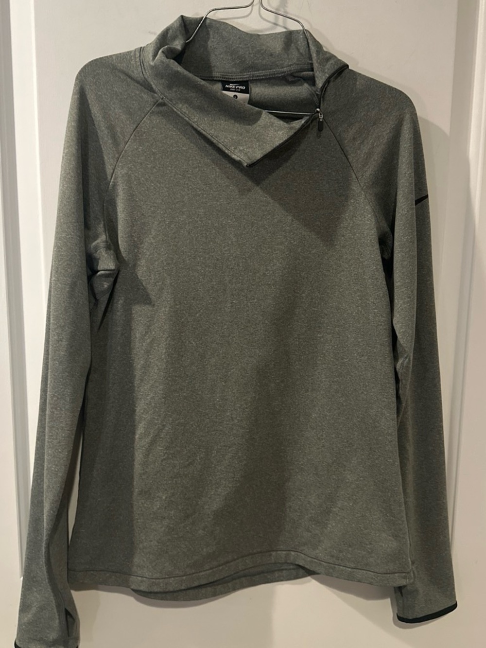 Nike Women’s Gray Zip Funnel Neck Pullover